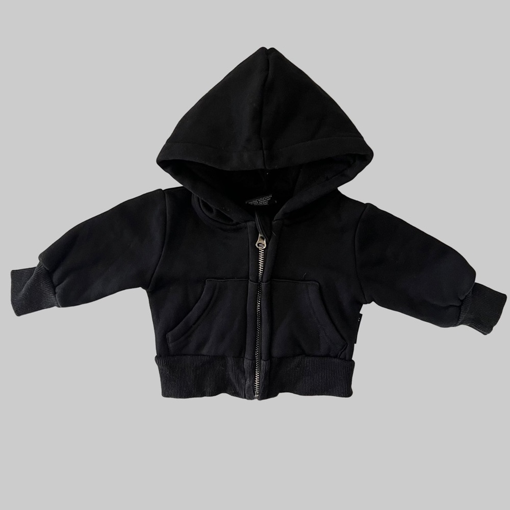 Little Bipsy Black Hoodie 0-3M